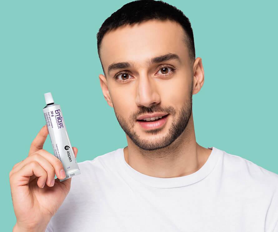 Emla Packshot 5pc tube and dressing